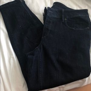 Ann Taylor Loft 29 8 curvy skinny ankle zip jeans